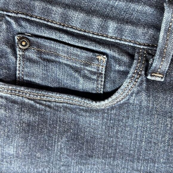 NYDJ Womens Alina Jeans Convertible Ankle Lift Tuck Technology Blue Dark Wash 6P - Picture 3 of 11